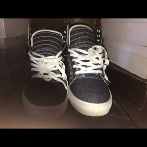 Chad Muska Pro model Navy denim Supra Skytops